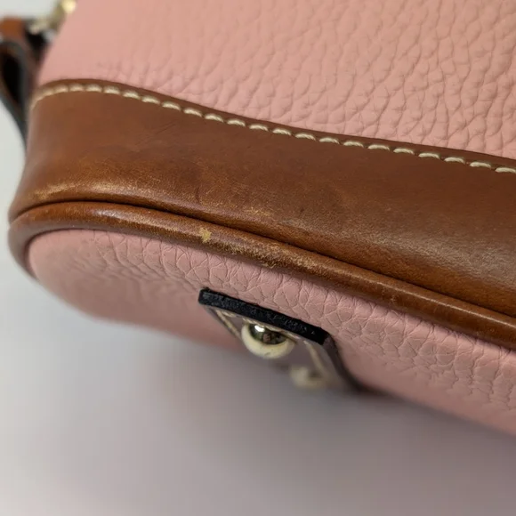 Dooney & Bourke Pink and Brown Satchel